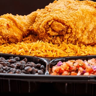 Rice, Bean & Salsa Combo Plate